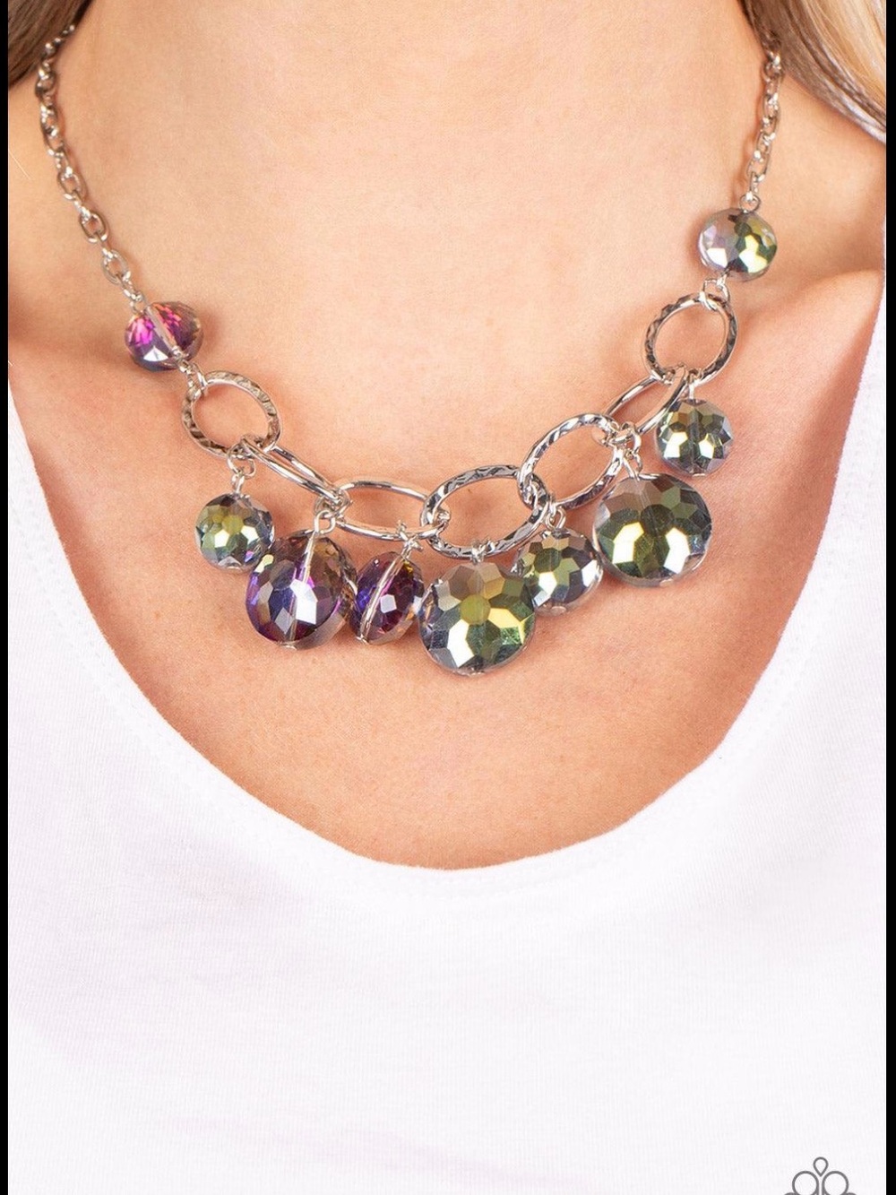 Rhinestone River Multi Necklace